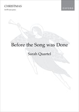 Before the Song was Done SATB choral sheet music cover